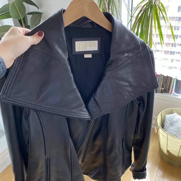 Michael Kors Leather Jacket - Picture 3 of 4